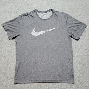 Men’s Nike DRI-FIT Training T-Shirt Tee Size XL Charcoal Heather